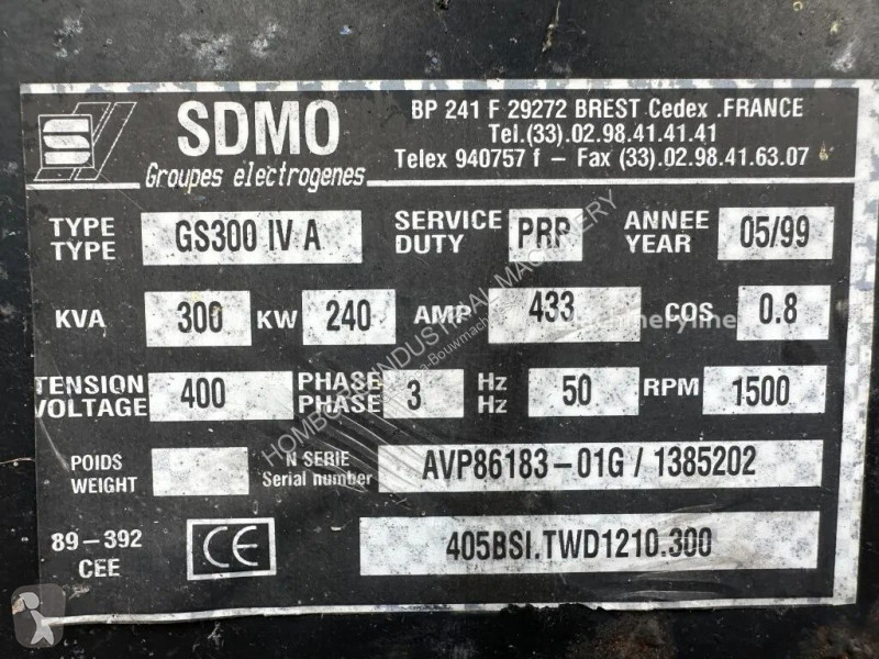 آلة لمواقع البناء Volvo TWD 1210 G SDMO Leroy...