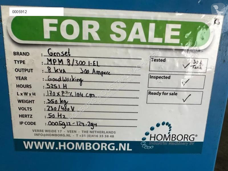 Entreprenørmaskiner Gen Set MPM 8 / 300 I-EL 8...
