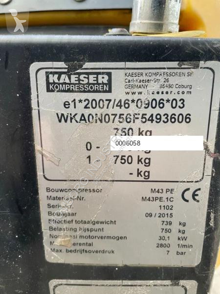 Materiaal voor de bouw Kaeser M43 Kubota 4,3 m3...