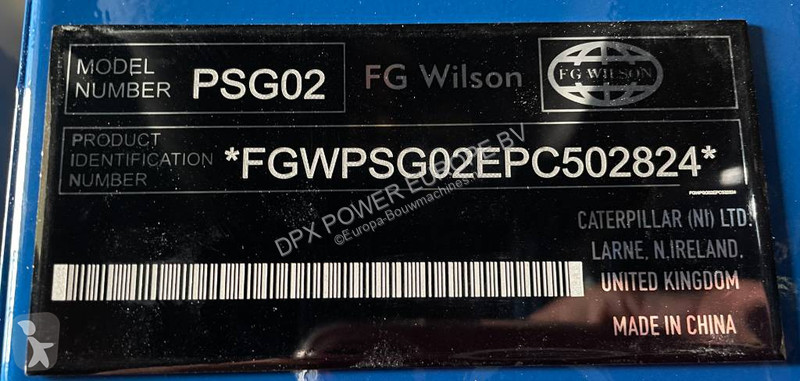 Stavebný stroj FG Wilson P275 - 275 kVA Genset...