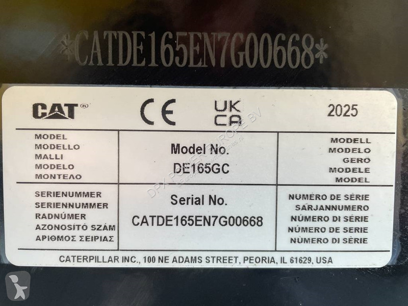 Stavebný stroj Caterpillar DE165GC - 165 kVA...