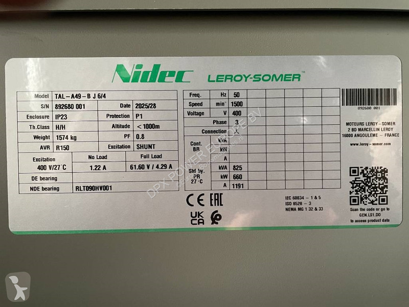 Stavebný stroj Hyundai DP222LC - 825 kVA...