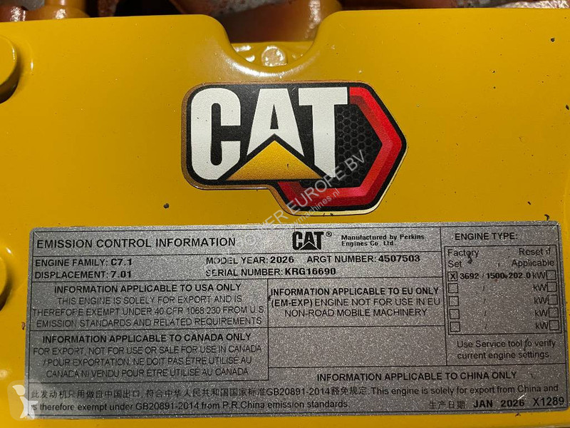 Stavebný stroj Caterpillar DE220E0 - 220 kVA...