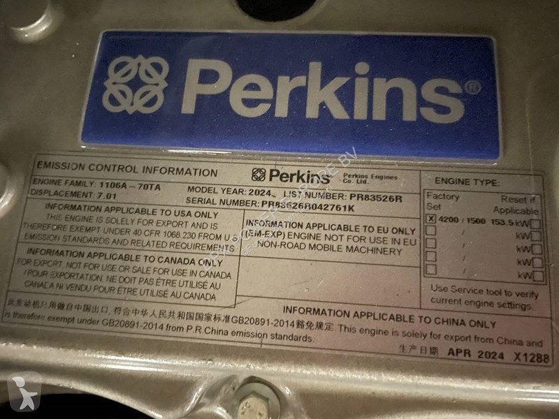 Строительное оборудование Perkins 1106A-70TA -...