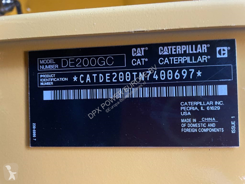 Stavebný stroj Caterpillar DE200GC - 200 kVA...