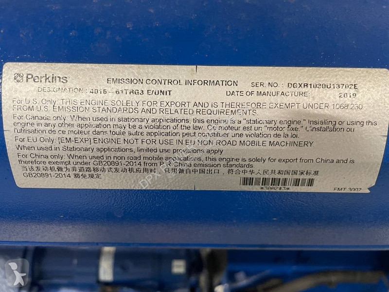 Stavebný stroj FG Wilson P2500-1E - 2500 kVA...