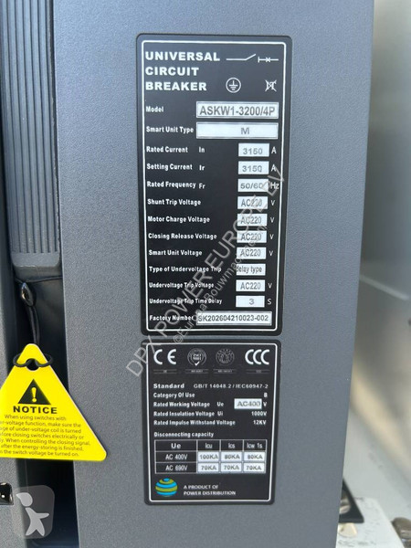 Stavebný stroj Cummins KTA50-G16A - 2.000 kVA...