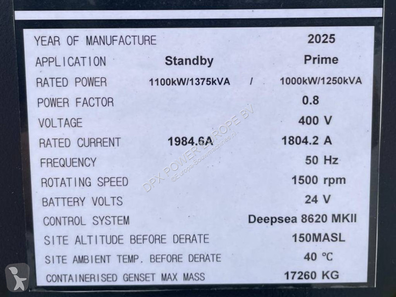 Materiaal voor de bouw Cummins KTA50-G3 - 1.375...