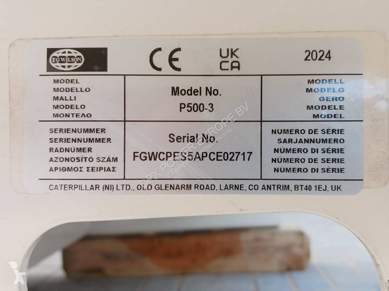 Materiaal voor de bouw FG Wilson P500-3 - 500...