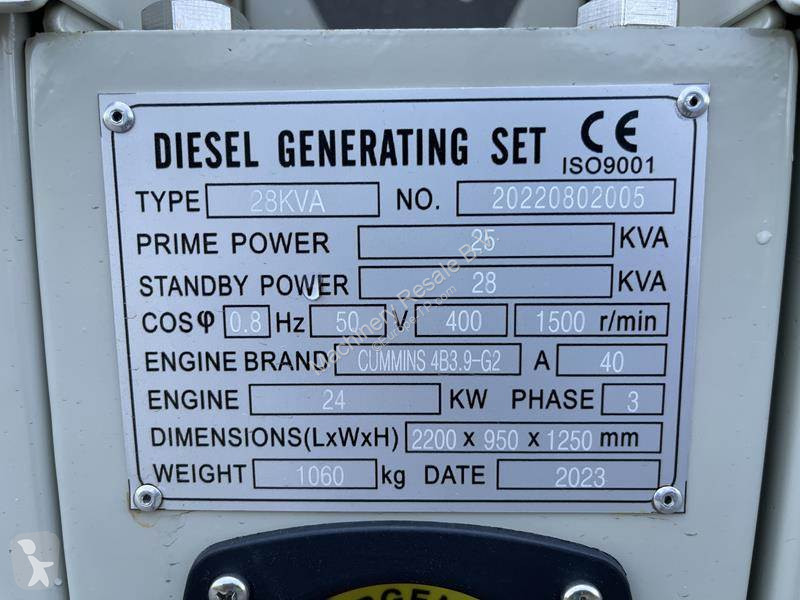 Material de obra Cummins 28 kVA
