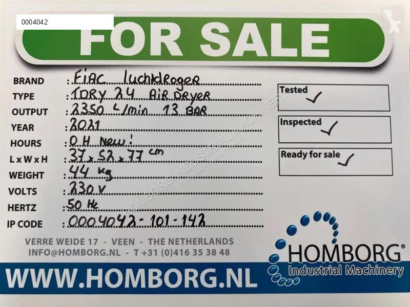 Entreprenørmaskiner  TDRY 24 luchtdroger 2350 L...