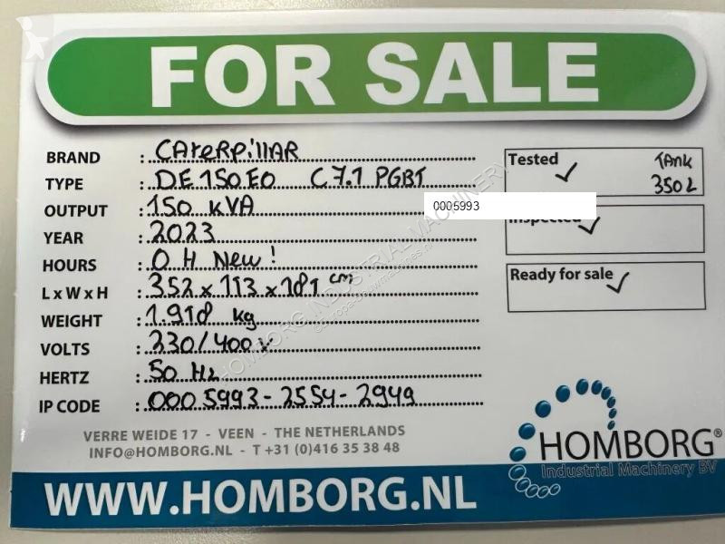 Materiaal voor de bouw Caterpillar DE150E0 C7.1...