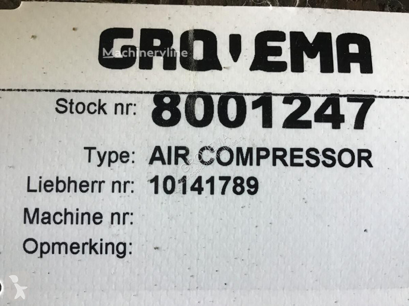 Matériel de chantier Liebherr Air Compressor