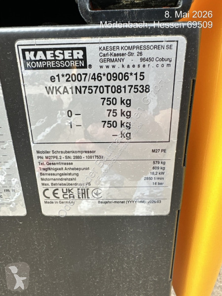 Stavební vybavení Kaeser  M27PE