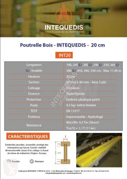 Stavební vybavení POUTRELLE BOIS 20 cm By...
