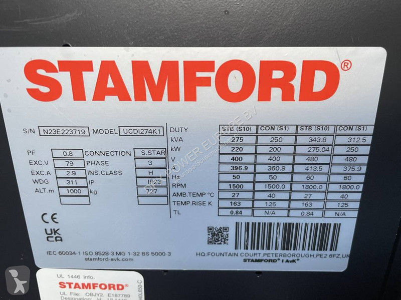 آلة لمواقع البناء Volvo TAD841GE - 275 kVA...