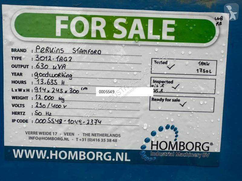 Materiaal voor de bouw Perkins 3012-TAG2...