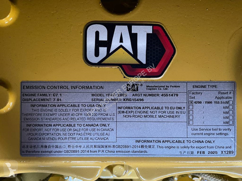 Stavebný stroj Caterpillar DE165GC - 165 kVA...