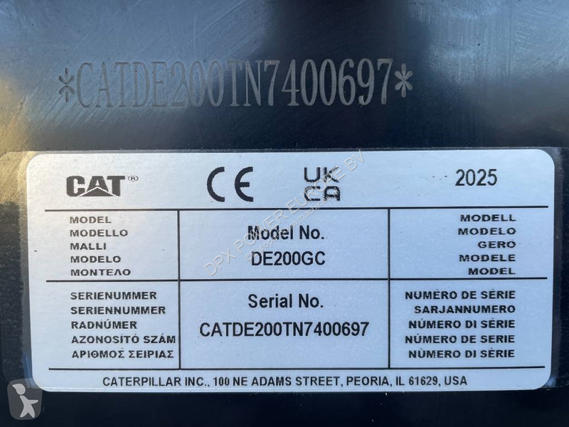 Stavebný stroj Caterpillar DE200GC - 200 kVA...