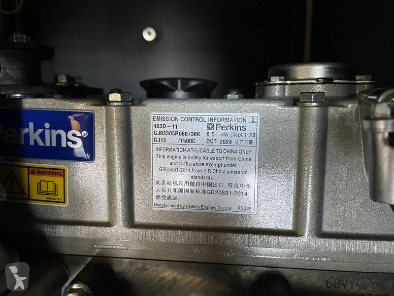 Stavebný stroj Perkins 403D-11G - 11 kVA...