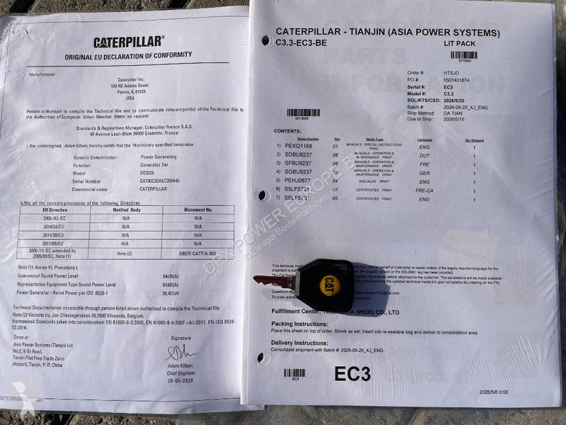 Matériel de chantier Caterpillar DE33E0 - 33...