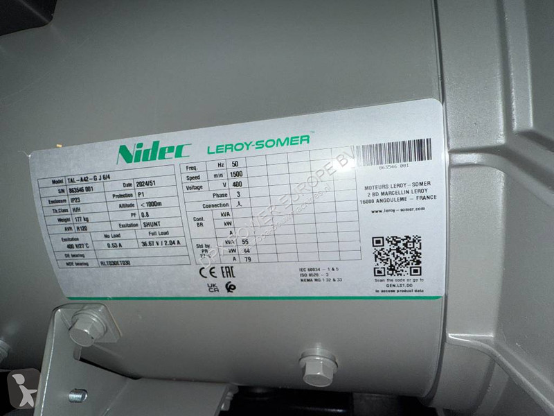Material de obra Cummins 4BTA3.9-G2 - 55 kVA...