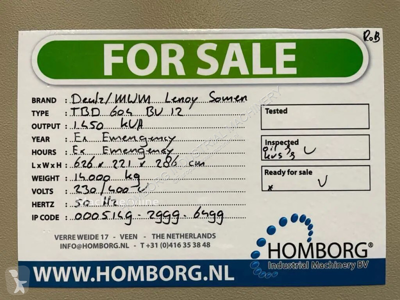 Materiaal voor de bouw Deutz MWM TBD 604 BV12...