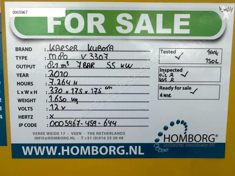 Entreprenørmaskiner Kaeser M80 Kubota 8.1 m3 /...