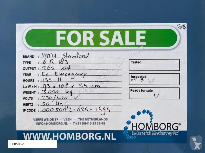 Entreprenørmaskiner MTU Mercedes Benz 6R 183...