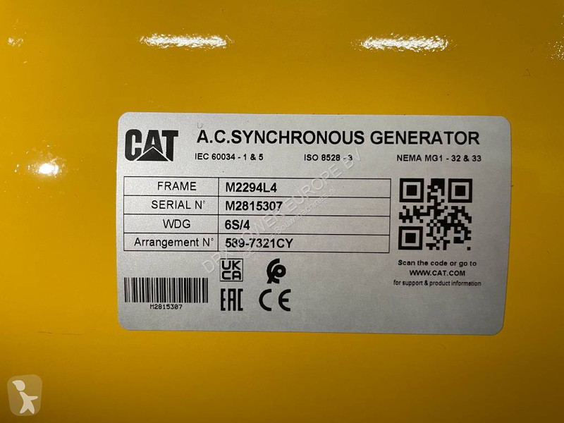 Stavebný stroj Caterpillar DE220E0 - 220 kVA...