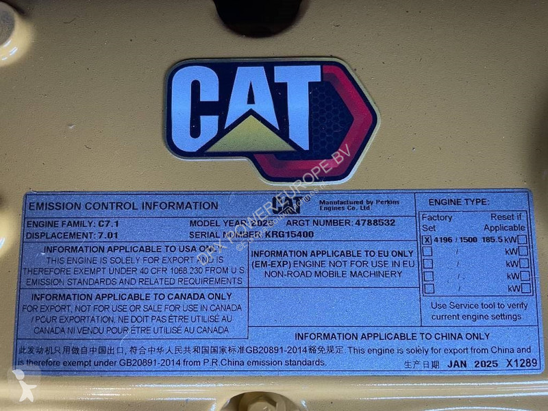 Stavebný stroj Caterpillar DE200GC - 200 kVA...