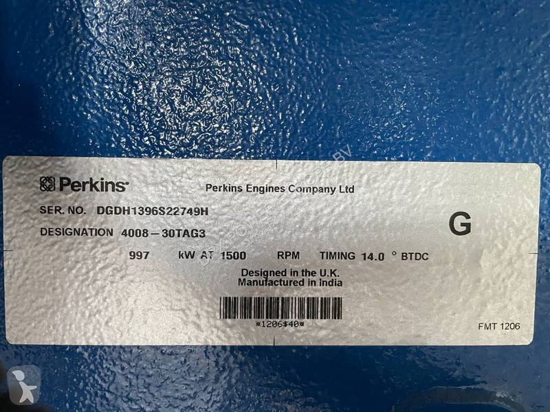 Stavebný stroj FG Wilson P1250-1 - 1250 kVA...