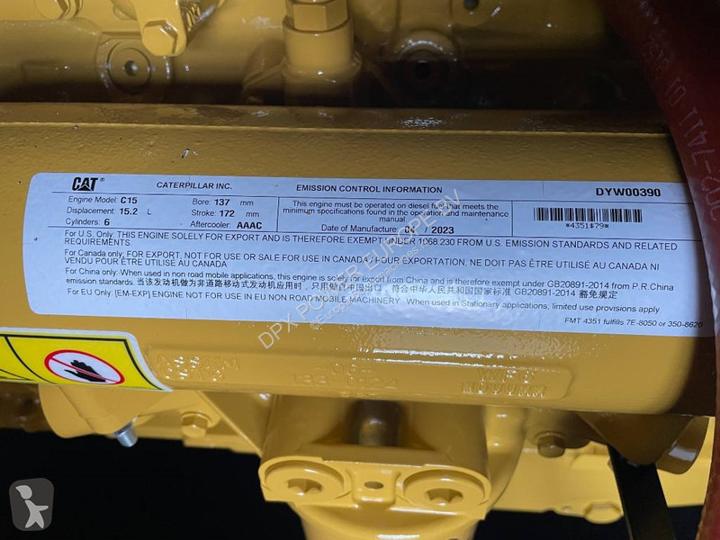 Stavebný stroj Caterpillar DE715GC - 715 kVA...