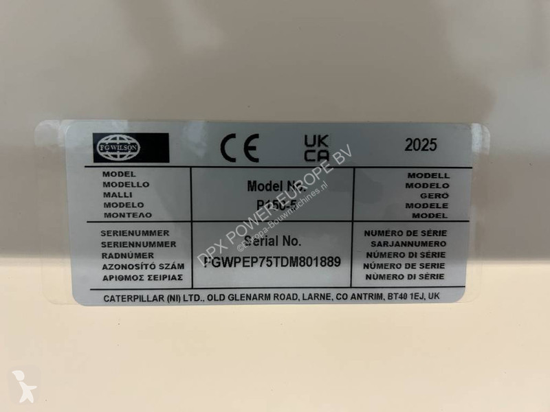 آلة لمواقع البناء FG Wilson P150-5 - 150 kVA...