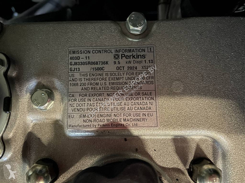 Stavebný stroj Perkins 403D-11G - 11 kVA...