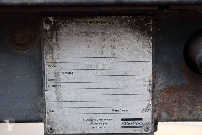 Material de obra Atlas Copco XAS47 KD M
