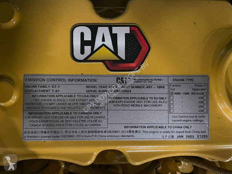 آلة لمواقع البناء Caterpillar DE165E0 - 165 kVA...