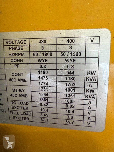 Material de obra Caterpillar C32 - 1.250 kVA...