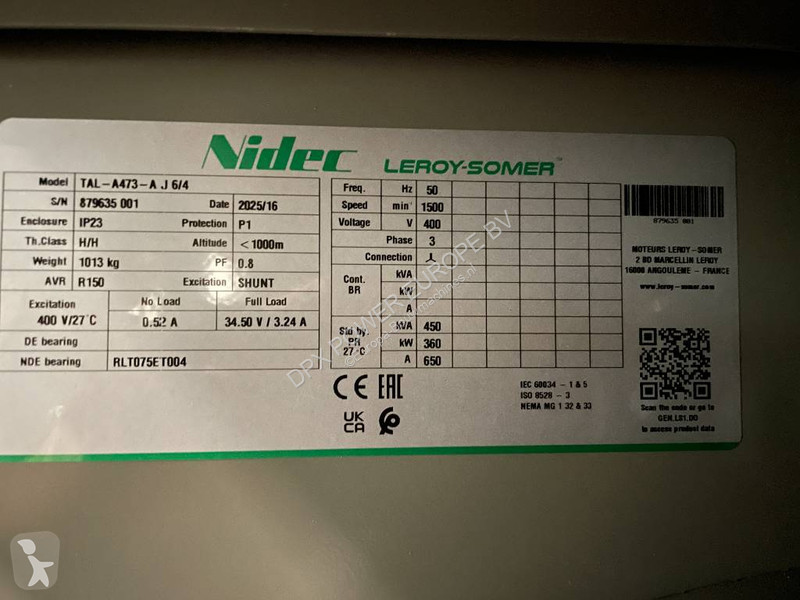Entreprenørmaskiner Iveco CR13TE3A - 440 kVA...
