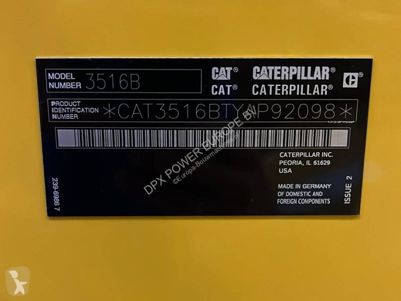 Material de obra Caterpillar 3516B - 2.250 kVA...