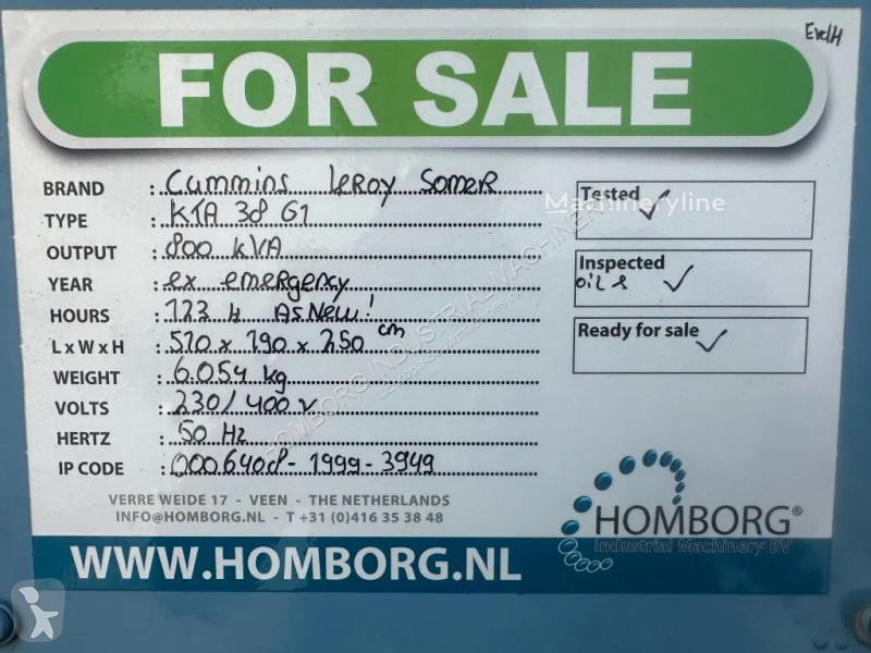 Materiaal voor de bouw Cummins KTA 38 G1 Leroy...
