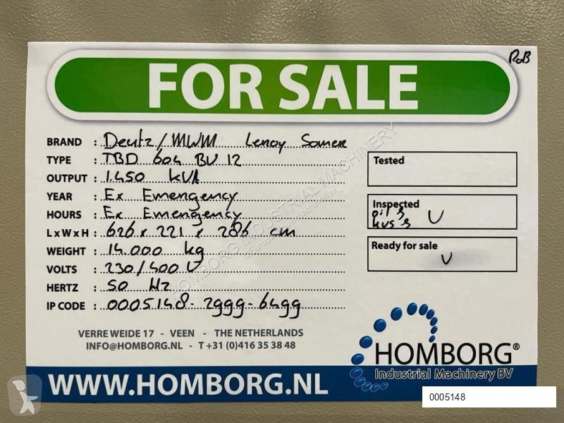 Materiaal voor de bouw Deutz MWM TBD 604 BV12...