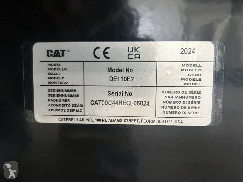 Material de obra Caterpillar DE110E2 - 110 kVA...