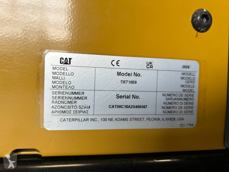 Material de obra Caterpillar DE715E0 - 715 kVA...