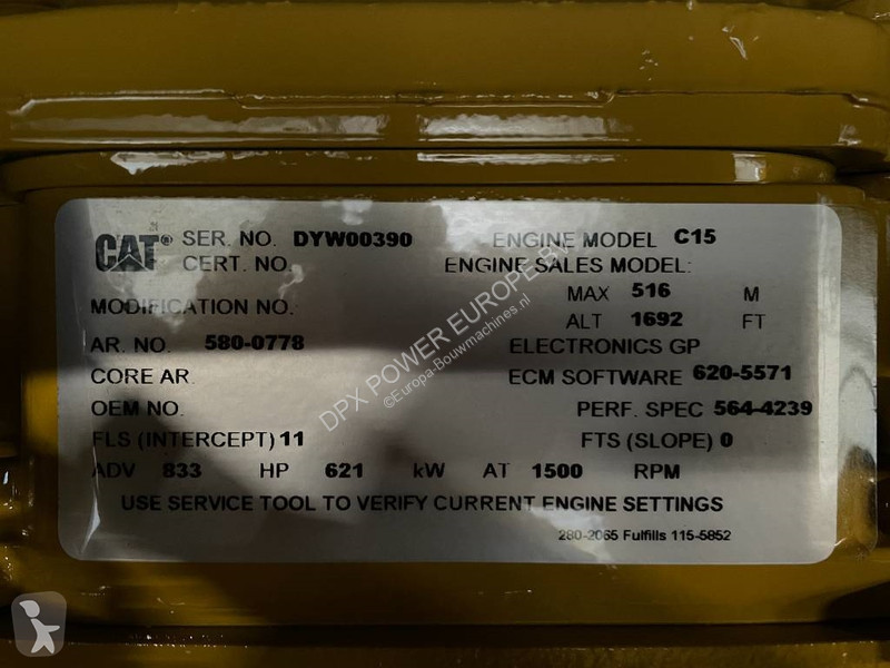 Stavebný stroj Caterpillar DE715GC - 715 kVA...