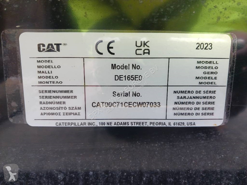 Stavebný stroj Caterpillar DE165E0 - 165 kVA...