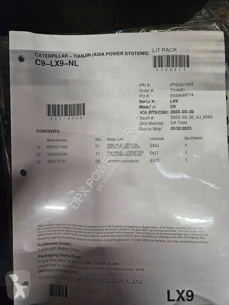 Material de obra Caterpillar DE250E0 - C9 - 250...