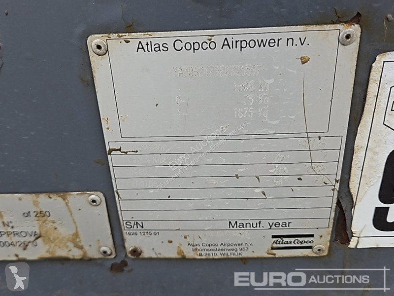 Materiaal voor de bouw Atlas Copco XAS186 375CFM