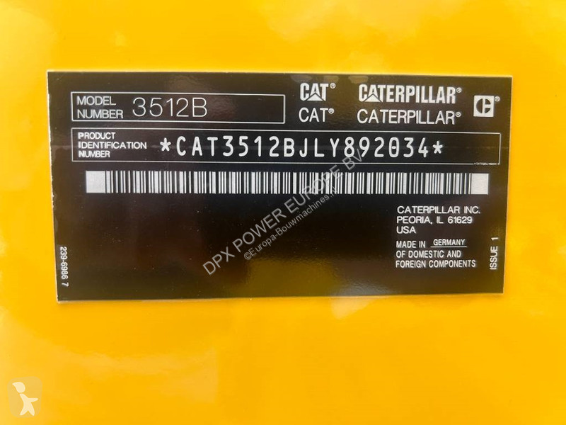 Stavebný stroj Caterpillar 3512B - 1.600 kVA...