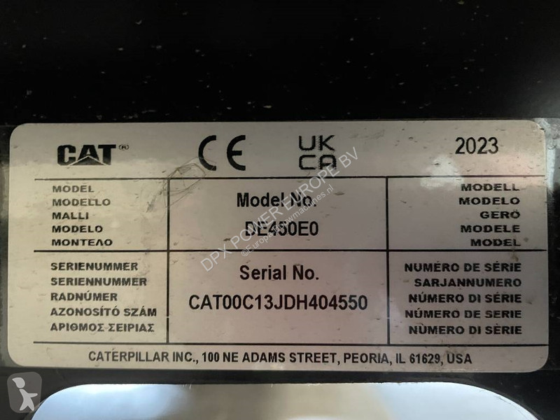 Строительное оборудование Caterpillar DE450E0 -...